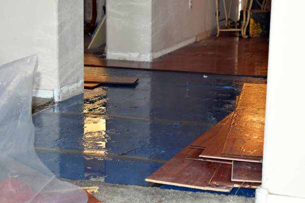 Professional Burst Pipe Cleanup technician working in Stamford, TX